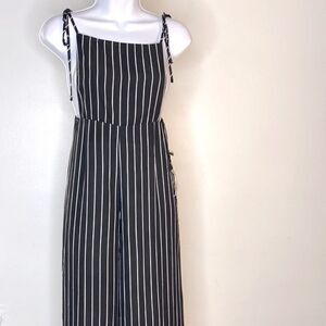 NEW…Black/Ivory long overall size XS (extra small) from Forever21